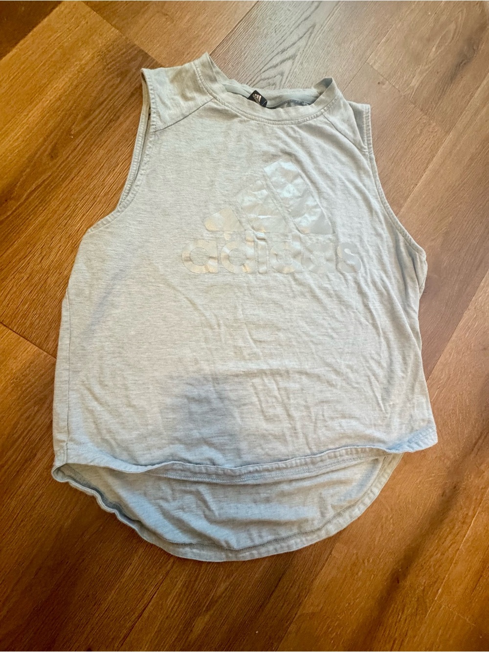 Adidas Light Blue Muscle Tank